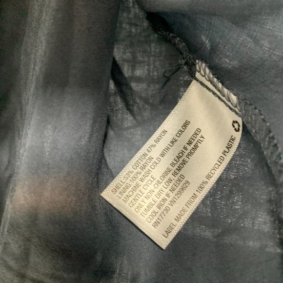 Knox Rose Dress Blue Embroidered Ruffle Short Sleeve Tiered NWT - Picture 8 of 13